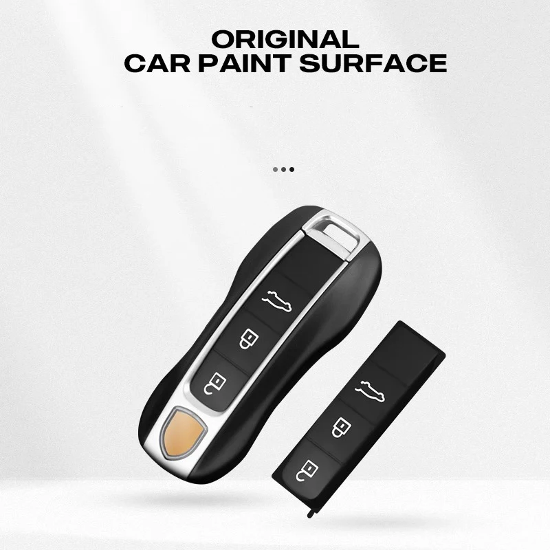 Étui pour clé de voiture en caoutchouc, pour Porsche Panamera Cayenne Macan Taycan Boxster 718 911, télécommande, bouton de remplacement en Silicone