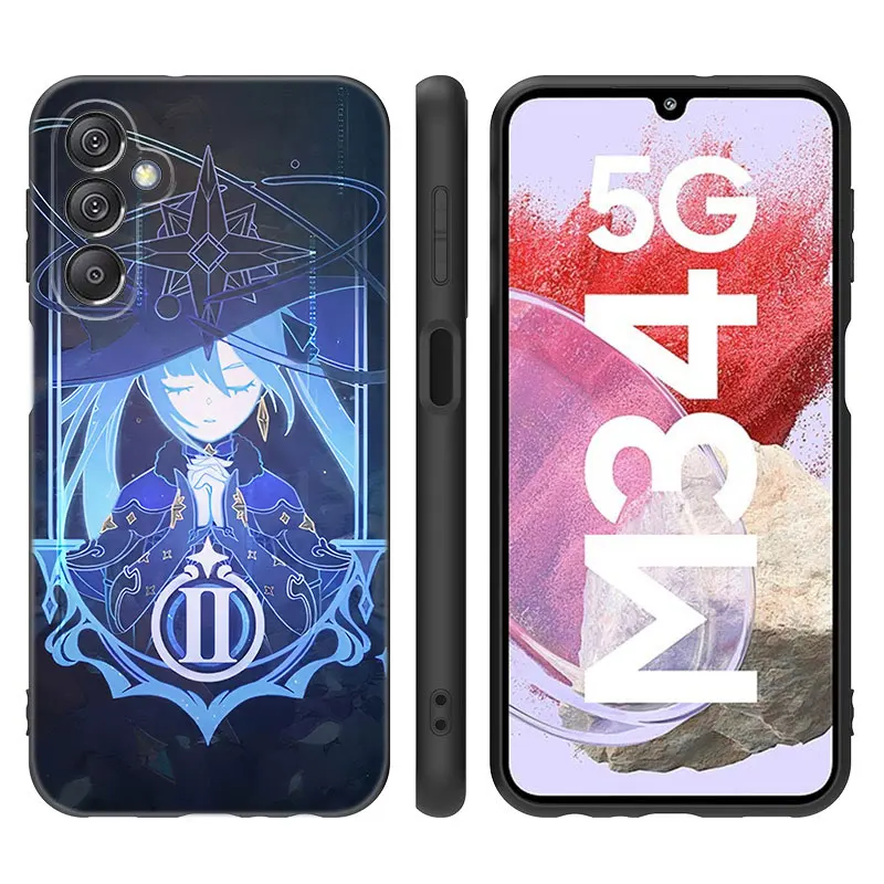 Anime Genshin Impact Case For Samsung M30 M31 S Note 10 Lite 20 Ultra M04 M13 M32 4G M14 M23 M33 M34 M42 M52 M53 M54 5G M11 M12