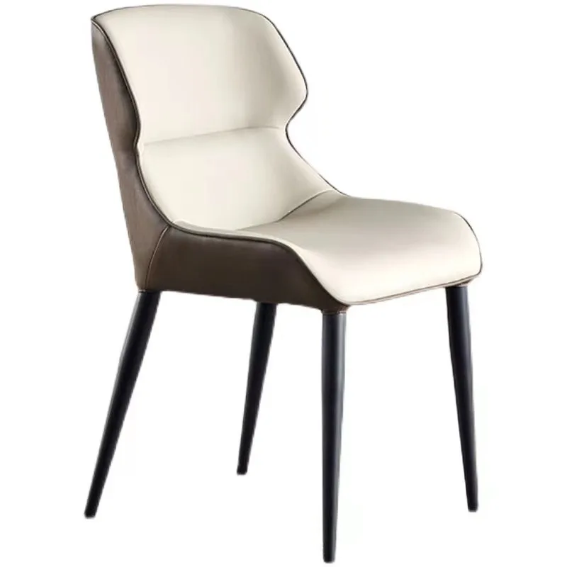 

Обеденный стул с кожаной спинкой, стул для письменного стола/туалетного столика