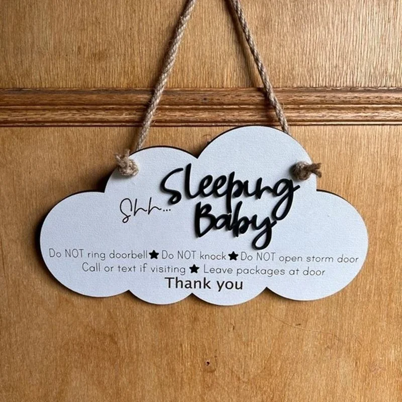 1 шт. Тхш... Пожалуйста, стучите мягкий знак «Спящий ребенок» |   Не стук |   Не кольцо дверного звонка