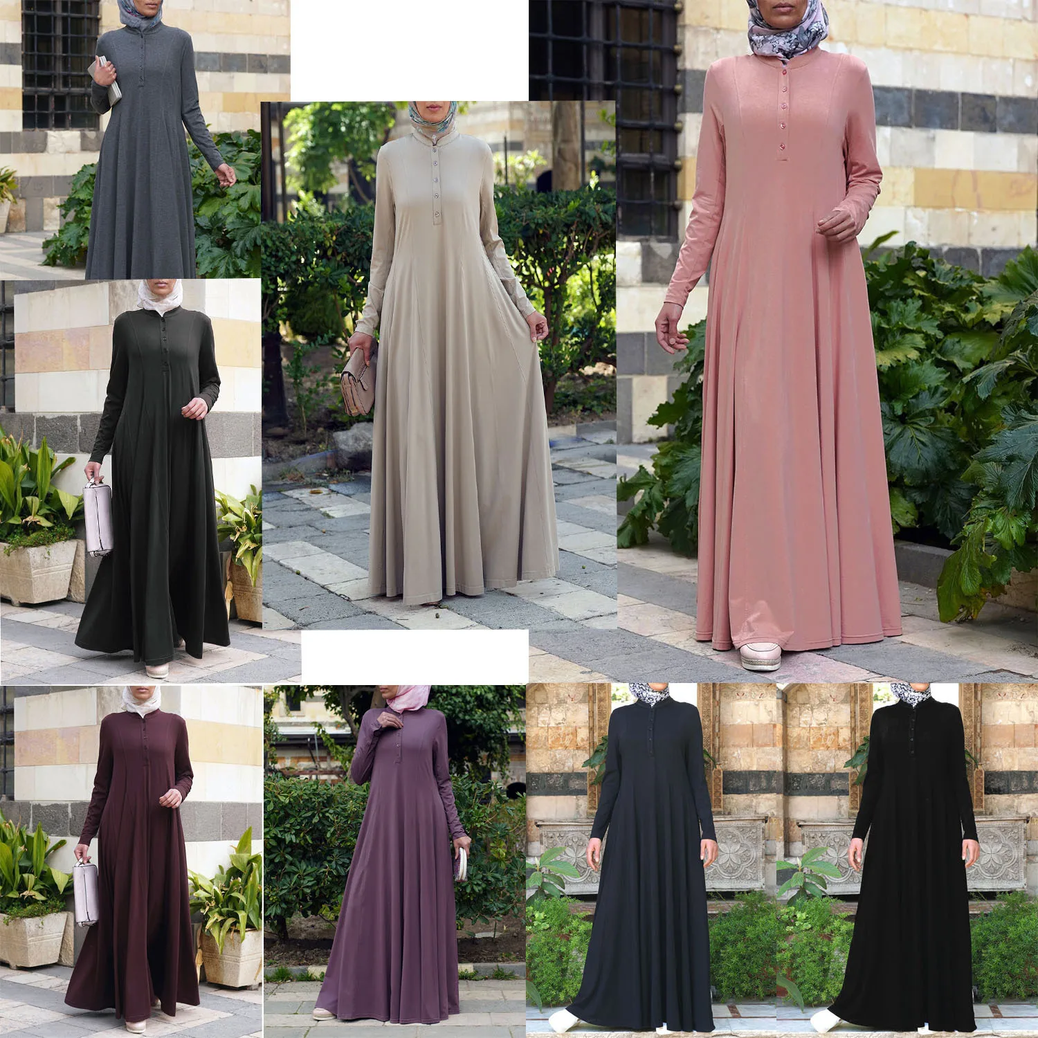 Islamic Clothing Robe Robe Femme Musulmane Loose Fit Arabic Dubai Kaftan Abaya Dress for Women Muslim Fashion Djelaba