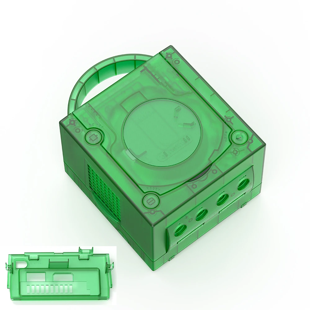 Bitfunx Gamecube NGC vervangende schaal transparante behuizing voor Gamecube NGC GC gameconsole