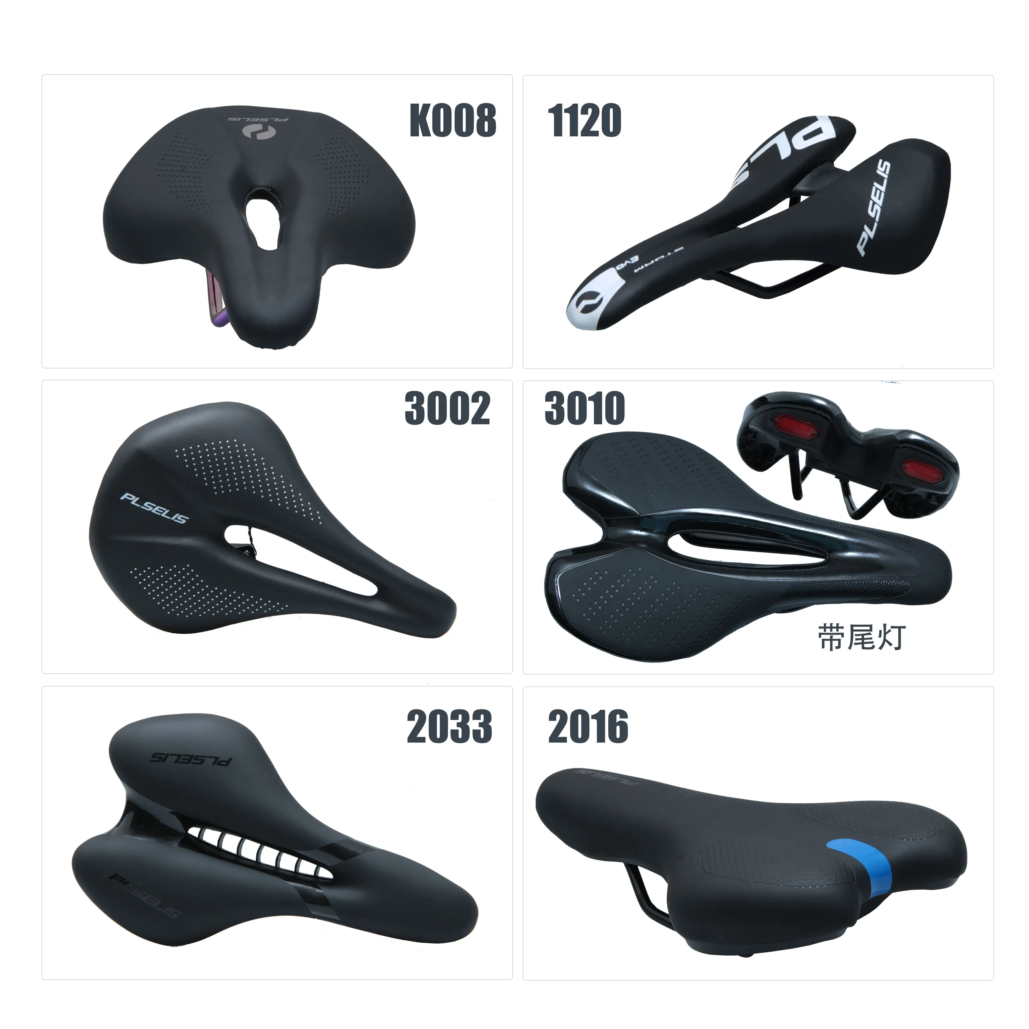 

PLSELIS Mountain Road Bike Saddle With Taillight Ultra Soft Wide Anti Slip Breathable Comfortable Long Distance Riding Saddle