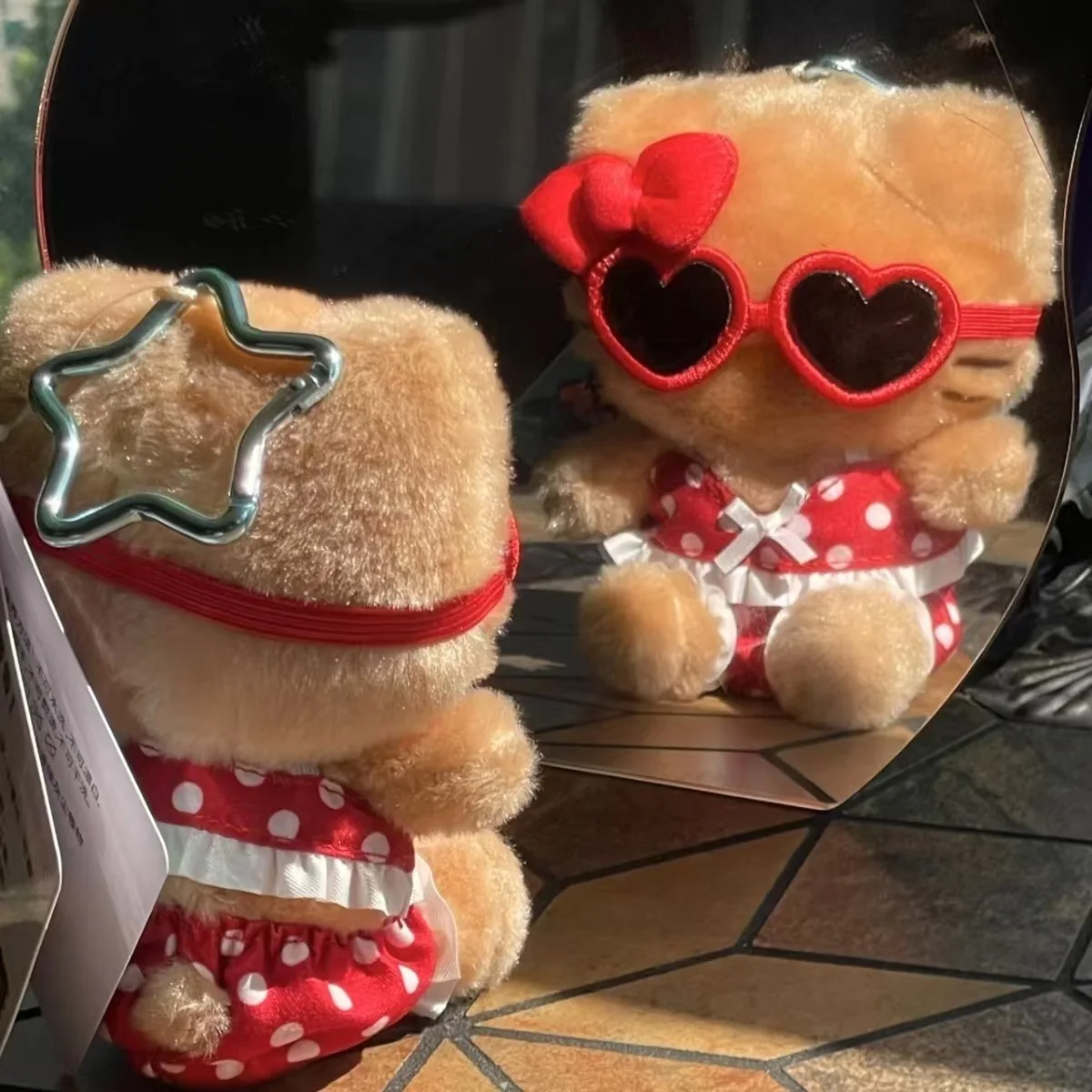 พวงกุญแจตุ๊กตาเฮลโลคิตตี้แบบใหม่ ตุ๊กตาโปชาโก้ผิวสีดำสุดฮิต ของขวัญน่ารักสำหรับสาวๆ