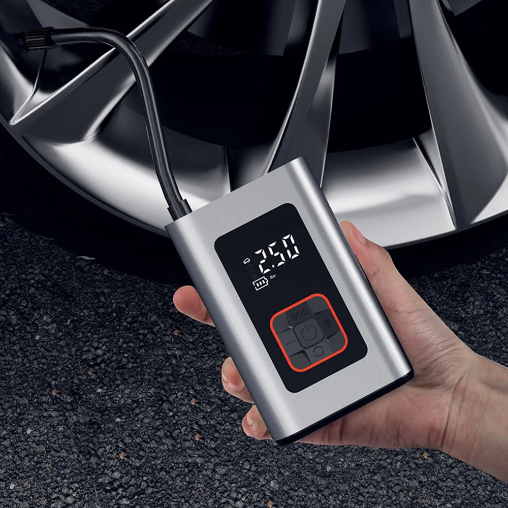 WESOPRO S6 Electrical Air Inflator Mini Portable Wireless Tire Inflatable Pump VS Xiaomi Pump for Car Motorcycle Bicycle Balls