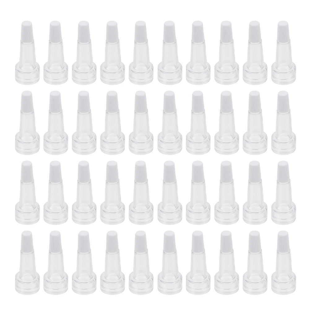 

50 Pcs Essence Bottle Lab Cap Sampling Vial Serum Bottles Caps Plastic Stopper Sample Small Vials