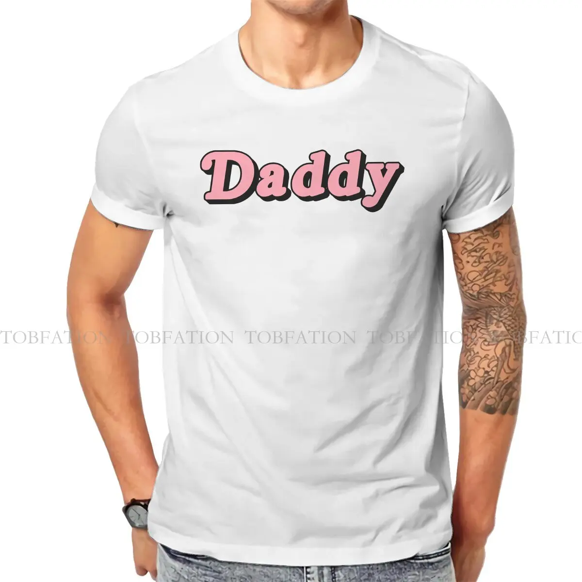 DADDY  TShirt For Men BDSM Hentai Sexy Clothing Fashion T Shirt Comfortable Printed Fluffy