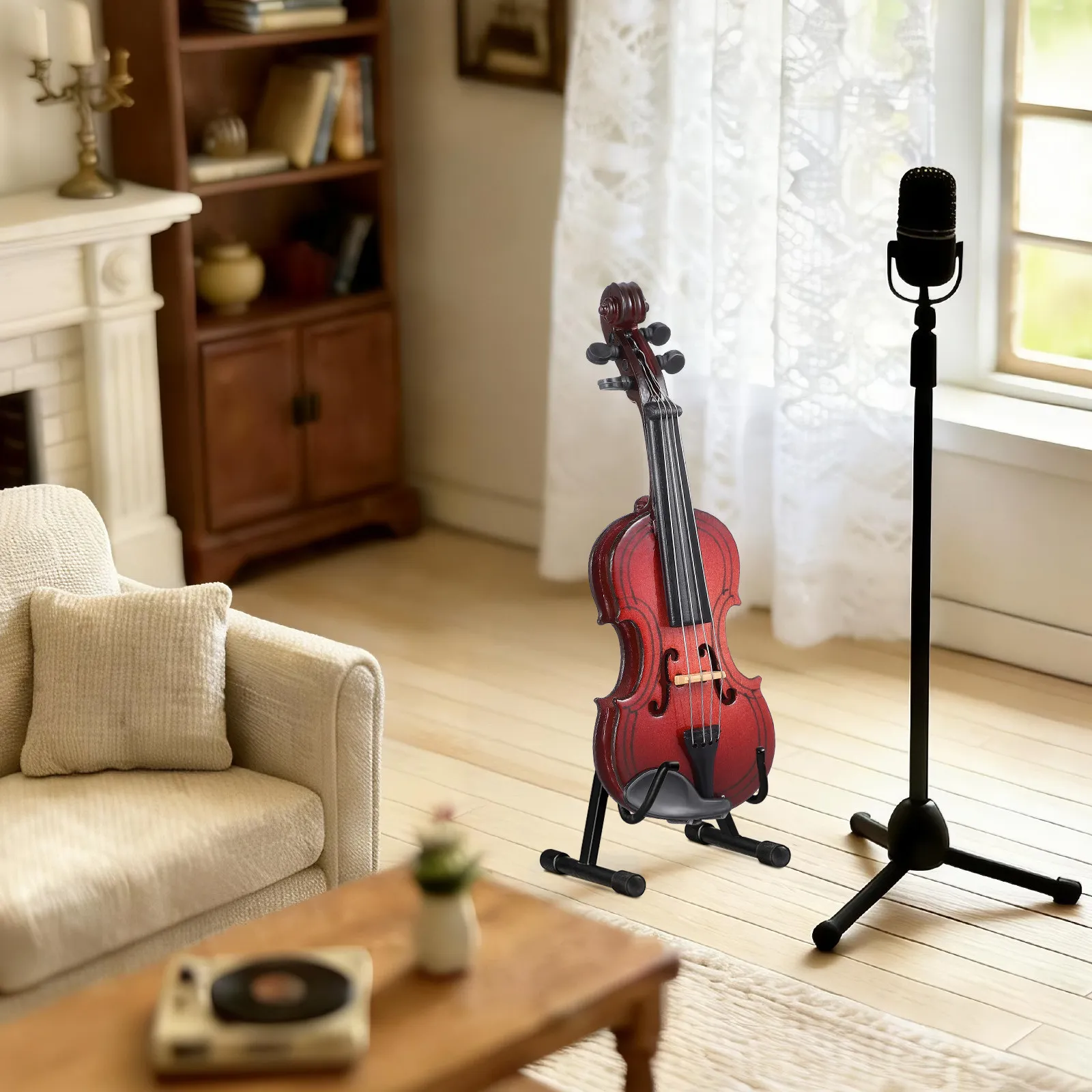 

Набор деревянных миниатюрных скрипок: реалистичный реквизит для фотосессий, украшение для рабочего стола, подставка для лука, миниатюрные предметы для фотосъемки