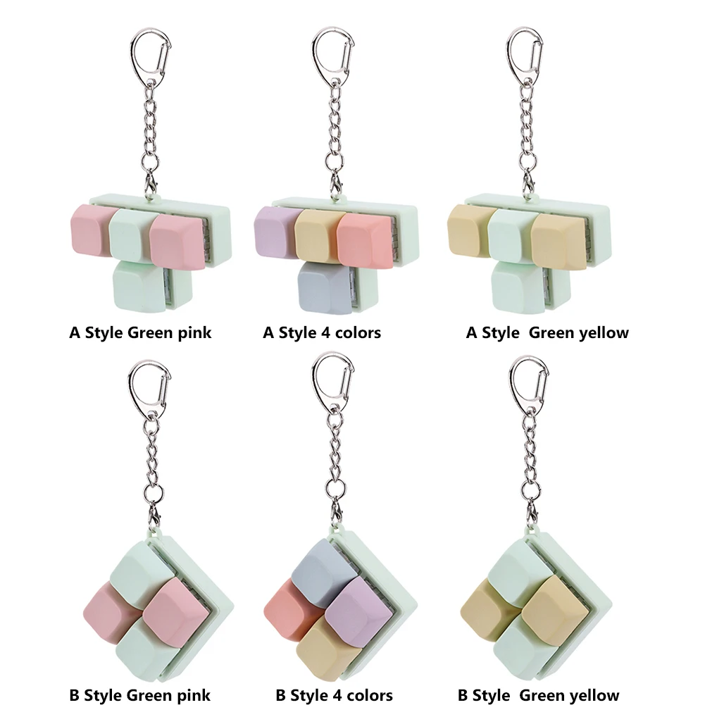 إصبع لوحة المفاتيح ألعاب متململة 4 مفاتيح DIY Keycaps تململ لوحة المفاتيح زر إصبع تهدئة المفاتيح الإجهاد الإغاثة لعب للأطفال البالغين