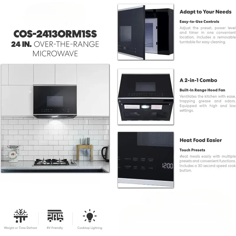 COSMO Over the Range forno a microonde con capacità di sfiato elettrodomestici elettrodomestici da cucina forniture da cucina forni