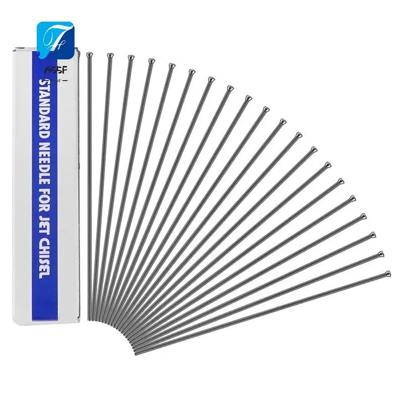 A55F-100Pcs Heavy Duty Manganese Steel Descaling Needles 3X180mm For Pneumatic Electric Needle Scaler