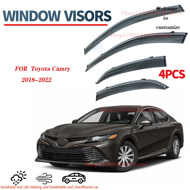 

For Toyota Camry 2018-2022 Window visors Rain water prevention; Covering the sunlight; Anti fog; Snow prevention