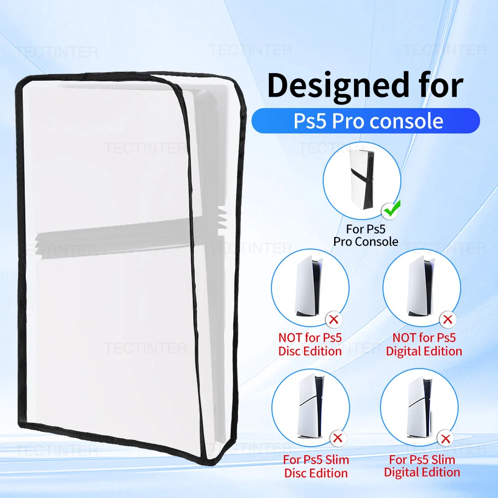 Transparent DustProof Dust Cover Case for PS5 Pro Game Console Anti-Scratch Protective Cover For PlayStation 5 Pro Accessories
