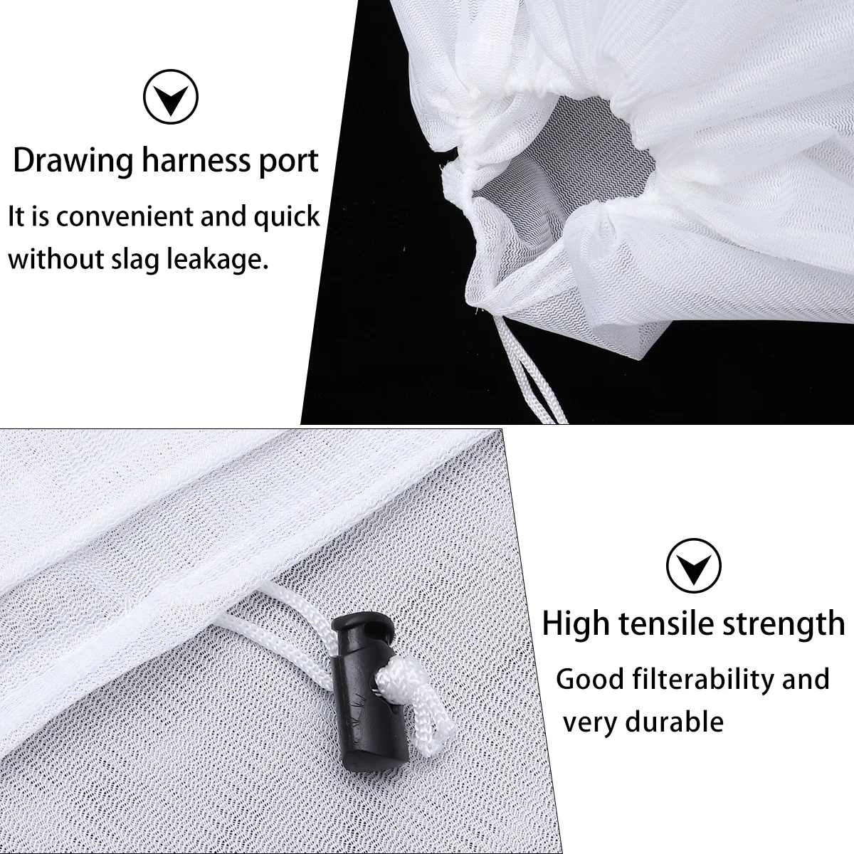 

Brew Filter Bag Food Grade Nylon Fine Mesh for Craft Beer Whiskey Home Brewing Hops Grain Filter Pouch Washable Reusable