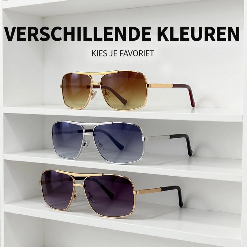 Vintage Square Men Sunglasses Brown 2025 Luxury Brand Retro Classic Sun Glasses For Man UV400 Oculos De Sol Masculino Wholesale image 5