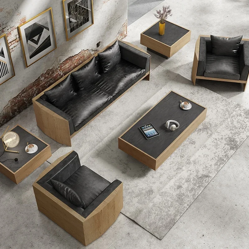 

-Обина заговора Коммерческая офисная мебель 1+3 секционный диван для руководителей