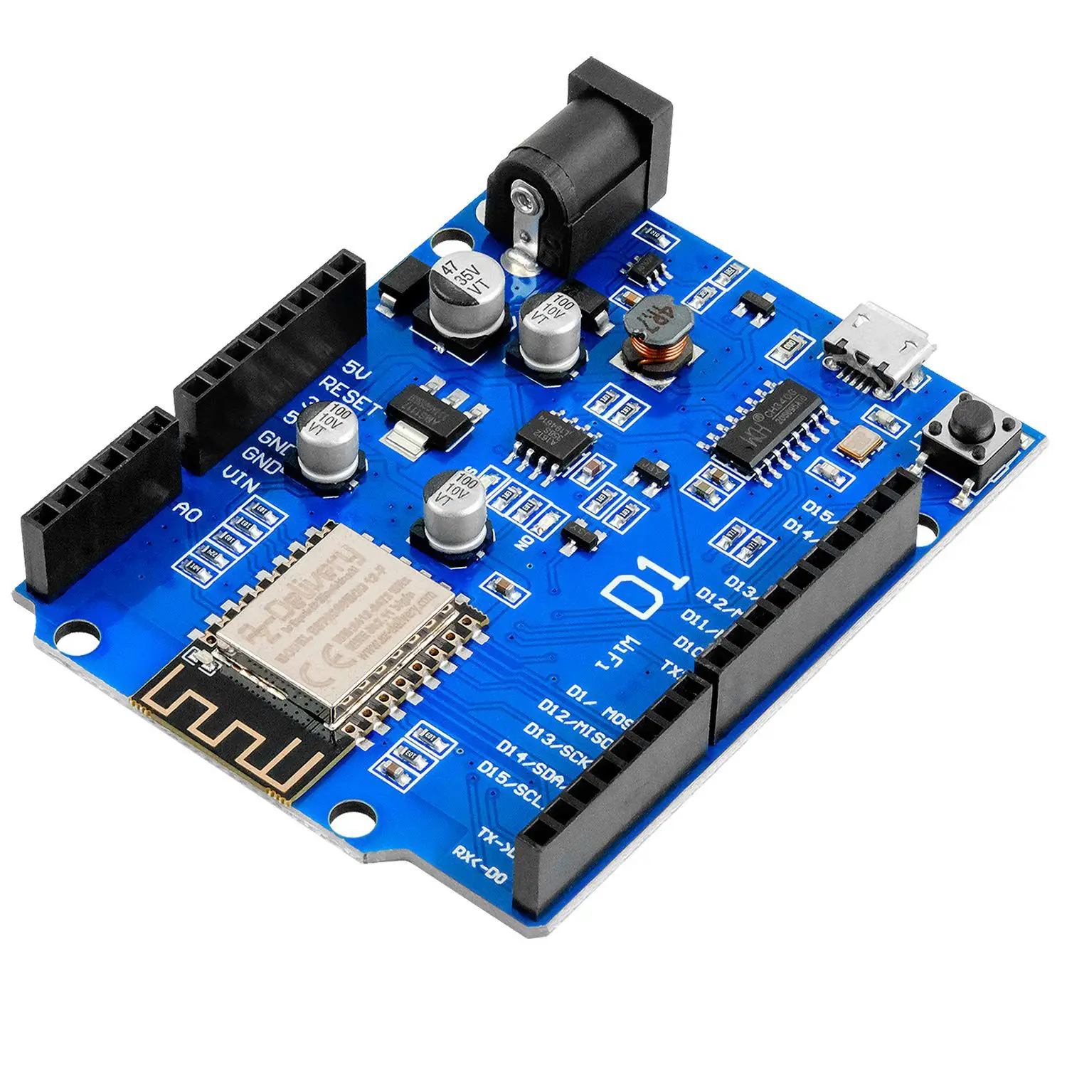 Imagem -04 - Módulo Wifi Compatível com Arduino Placa Nodemcu d1 Wifi x Esp8266mod12f