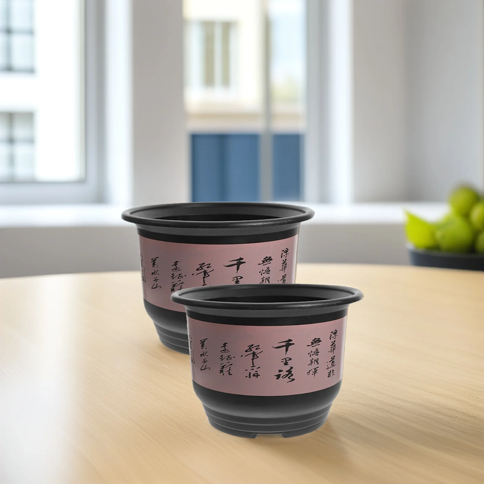 

2Pcs Orchid Flowerpot Plastic Nursery Planter Stylish Garden Pot for Succulents Cactus Spring Decor Spring Outdoor Decor