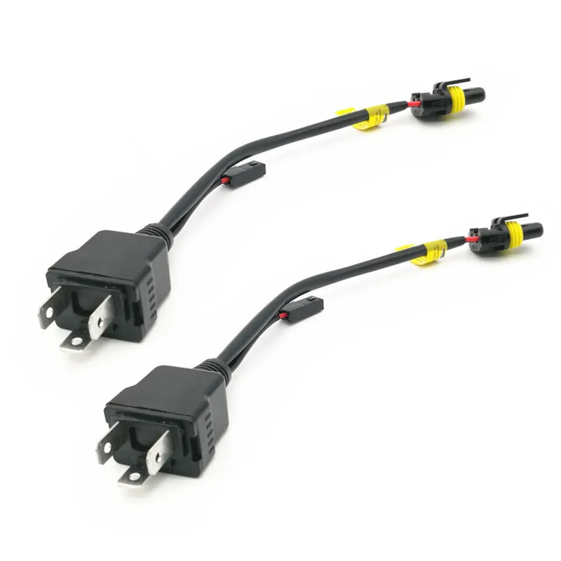 H4バイキセノンHIDキセノン電球、H/Lワイヤリングハーネスコントローラー、フレキシブルスモールリレーケーブルワイヤー、H4
