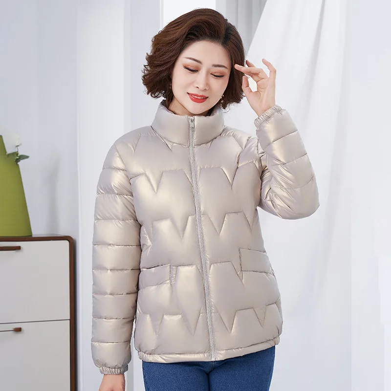 Imagem -03 - Inverno Quente Grosso Cabolsas Femininos Curto Parkas Moda Outerwear Senhora Jaqueta de Cor Sólida Elegante Zíper Roupas 2023 Streetwear