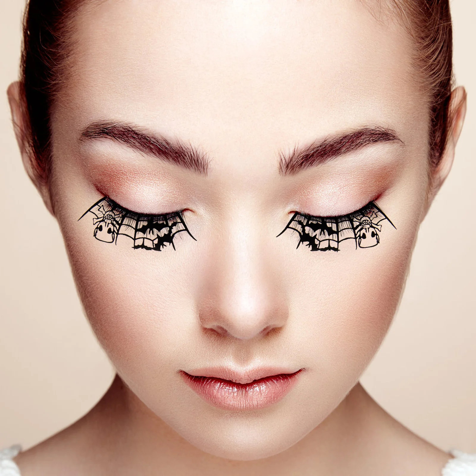 ฮาโลวีน Lashes ขนตาปลอมขนตาปลอมผู้หญิงแปลกปาร์ตี้อุปกรณ์แต่งหน้าเครื่องแต่งกาย