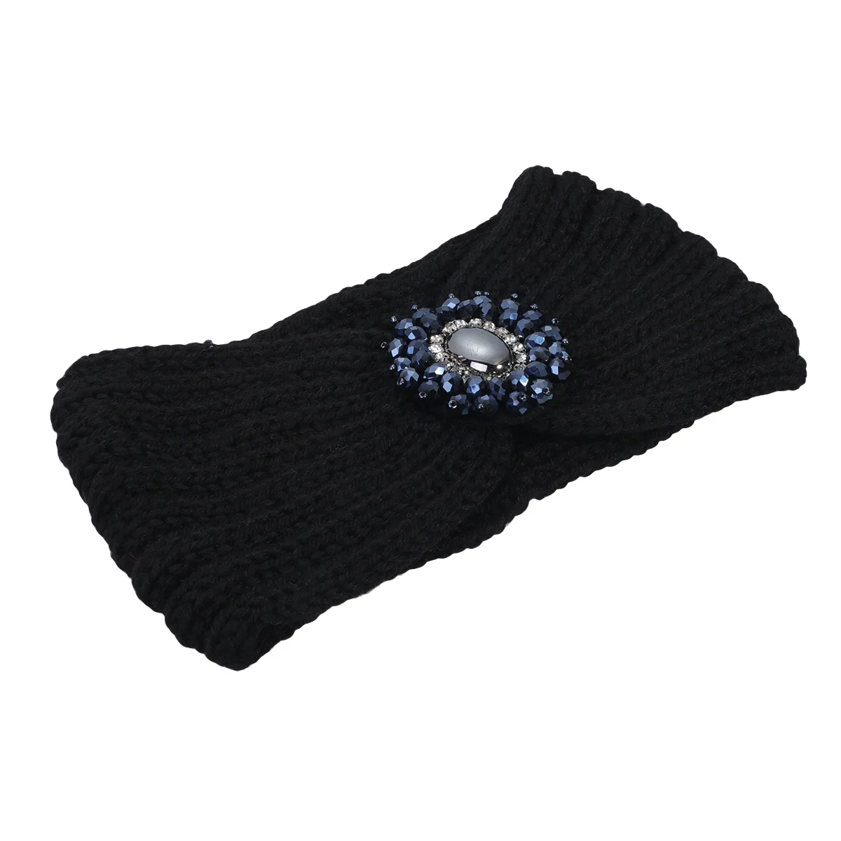

Warm Headband Crocheted Material Elastic Size Fits Most Comfortable Convenient Use Wear Gorgeous Look
