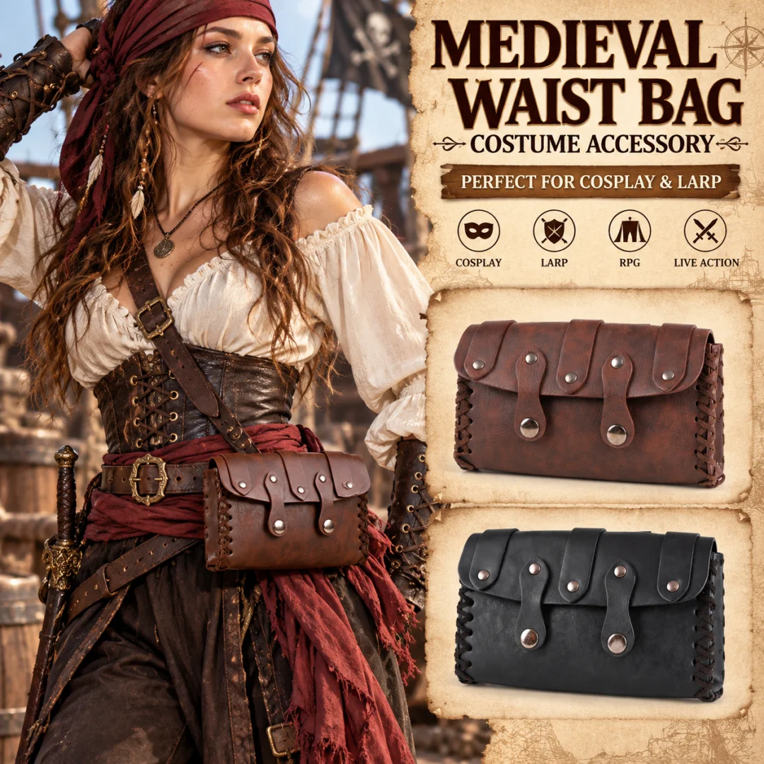 Dresses - Halloween Medieval PU Leather Waist Pouch