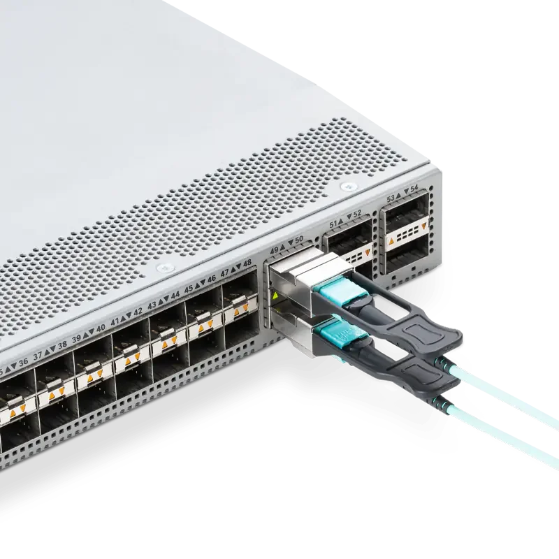 Fiberso-oem qsfp 40g sr4モジュール,100m,850nm互換,mpo mm光ファイバートランシーバー,迅速な発送