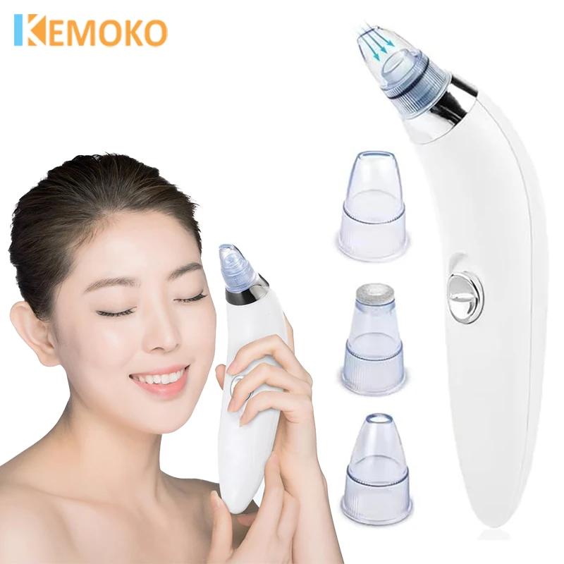 

Electric Vacuum Suction Blackhead Remover Facial Pore Cleaner Comedone Spot Acne Pimple Blackhead Extractor Face Cleansing Tools