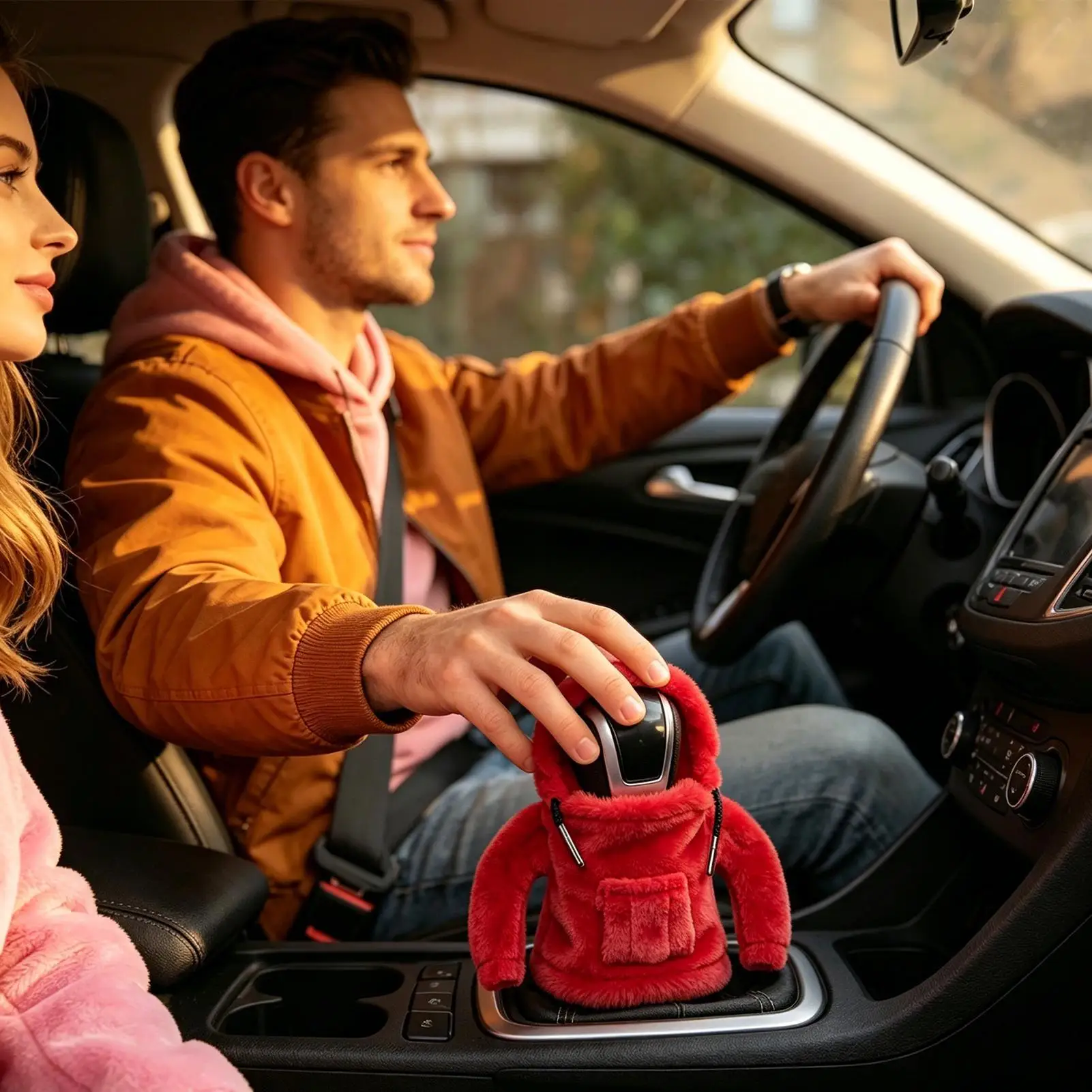 Gear Shift Hoodie Automotive Interior Wide Fit Vehicle Gear Shift Knob Cover For Sedan Taxi Truck Caravan Commuting Travel Road