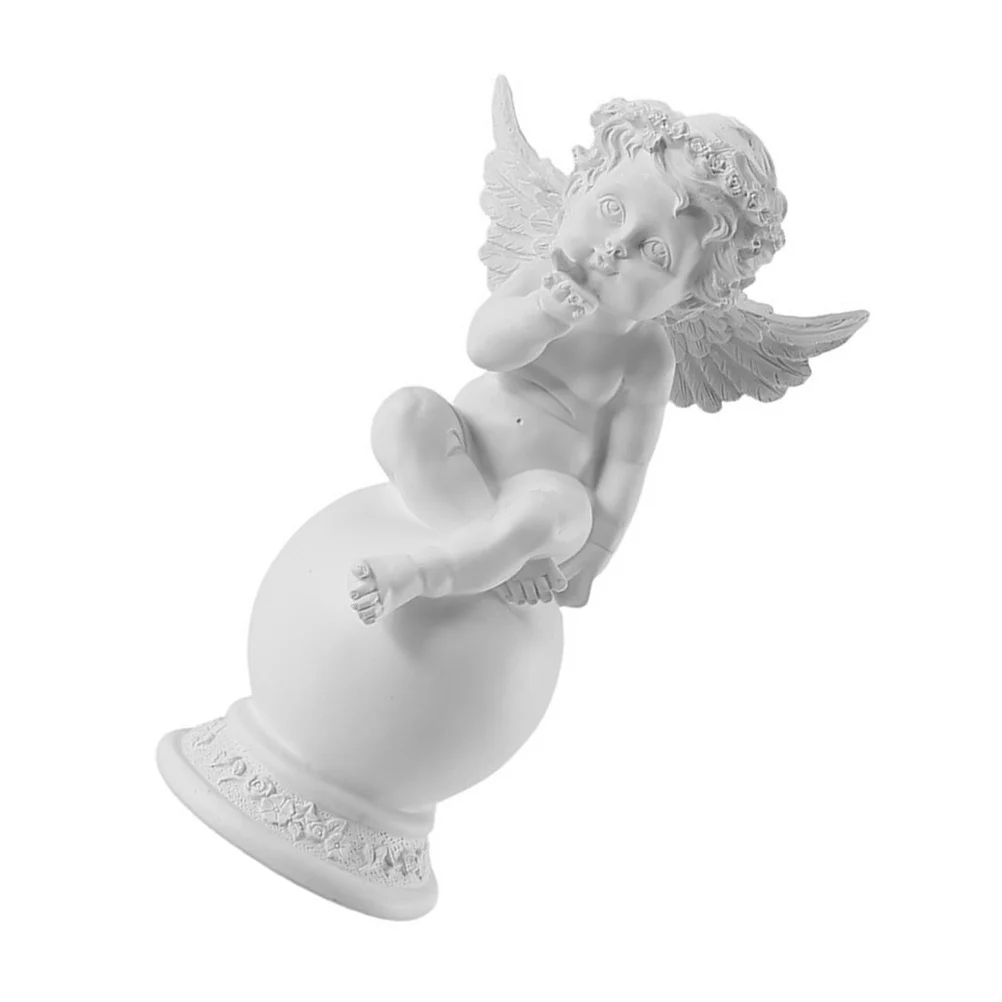 

Resin Angel Sitting Ornament Statue for Home Garden Decoration Angel Crafts Decor Angels Figurines Resin Crafts