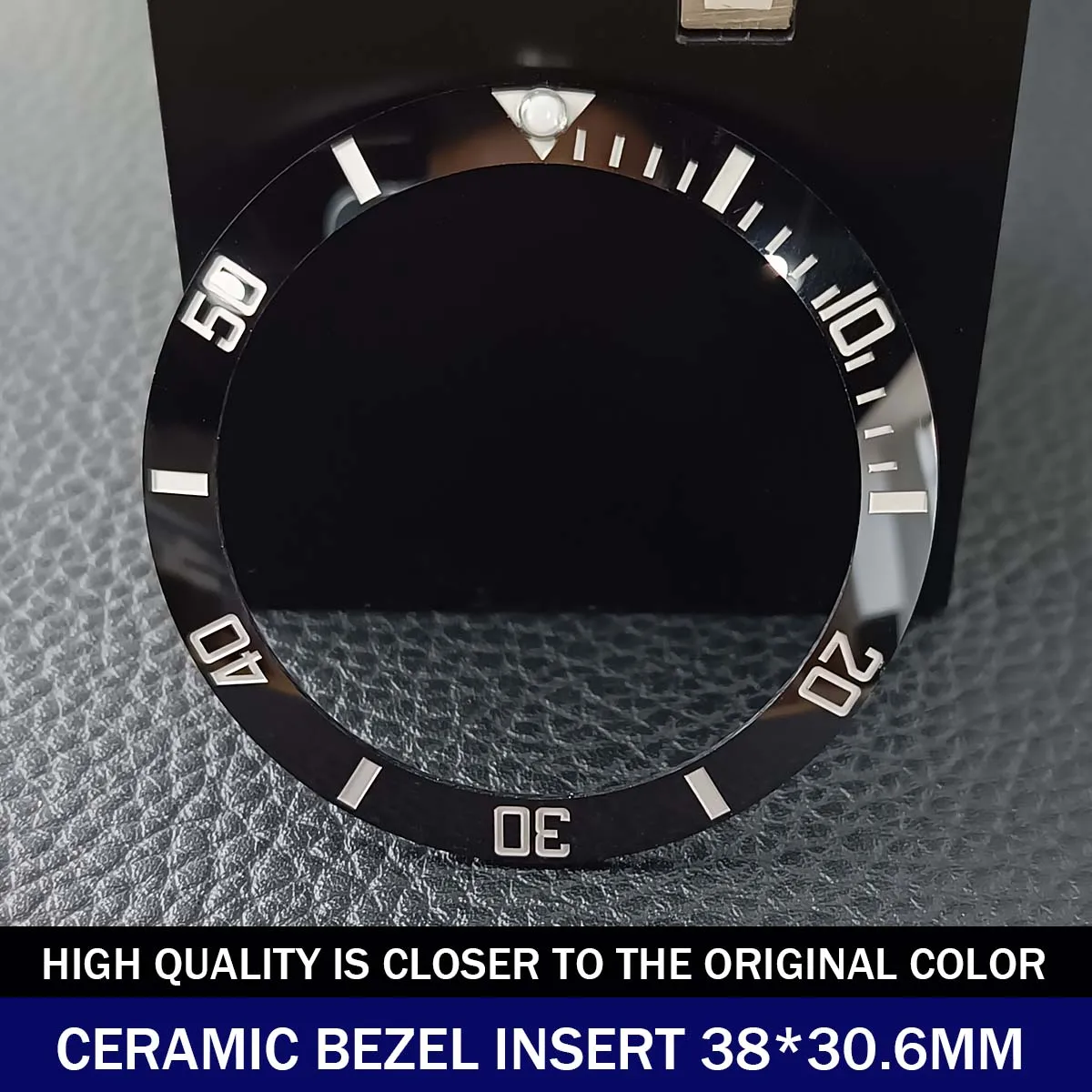 Sloping Ceramic Bezel Insert 38*30.6mm Replacement of Watch Accessories Parts image 3