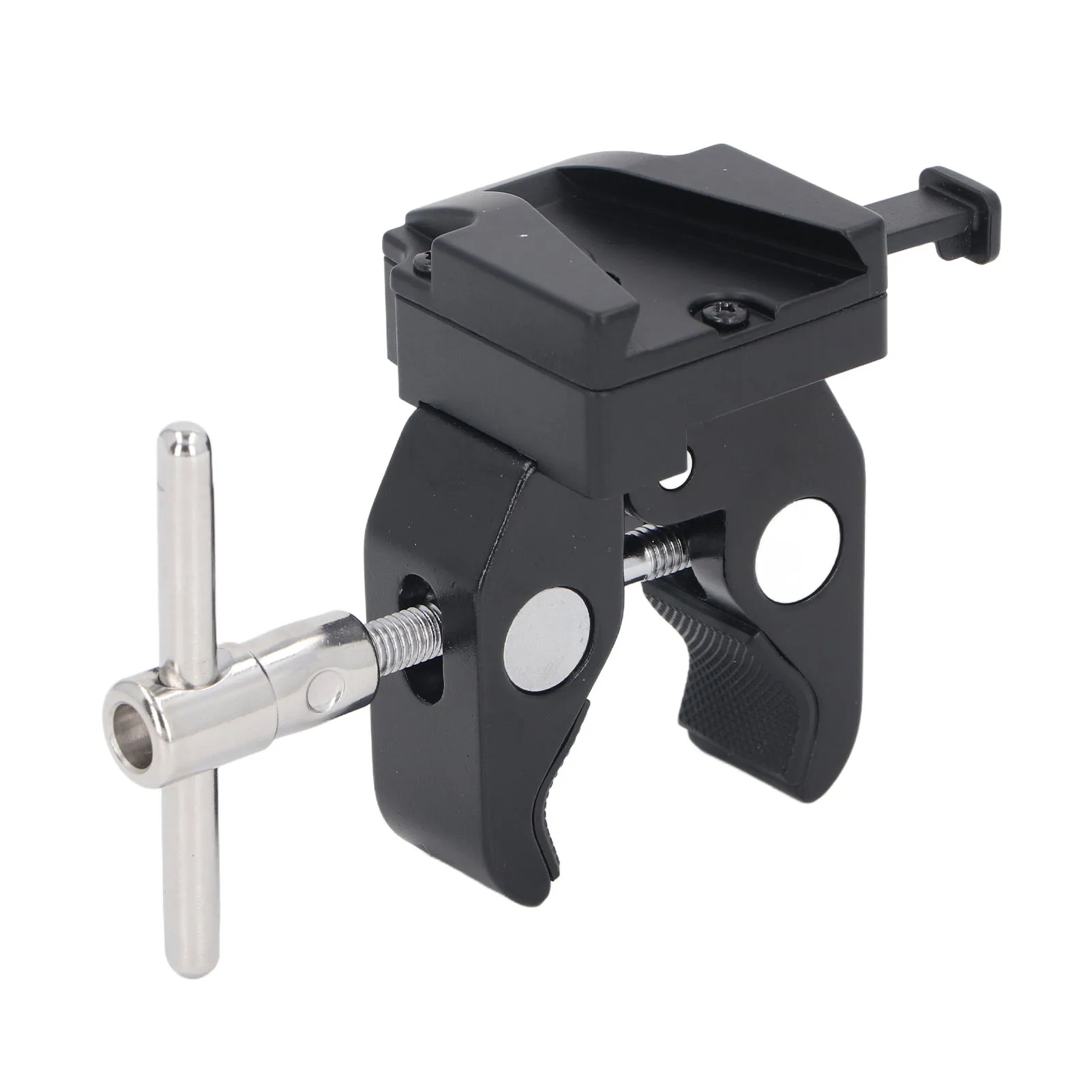 V Mount Clamp Strong Grip 1.66in Open 8.8lb Load V Mount Lock Battery Adapter Heavy Duty Adjustable for Light Stand