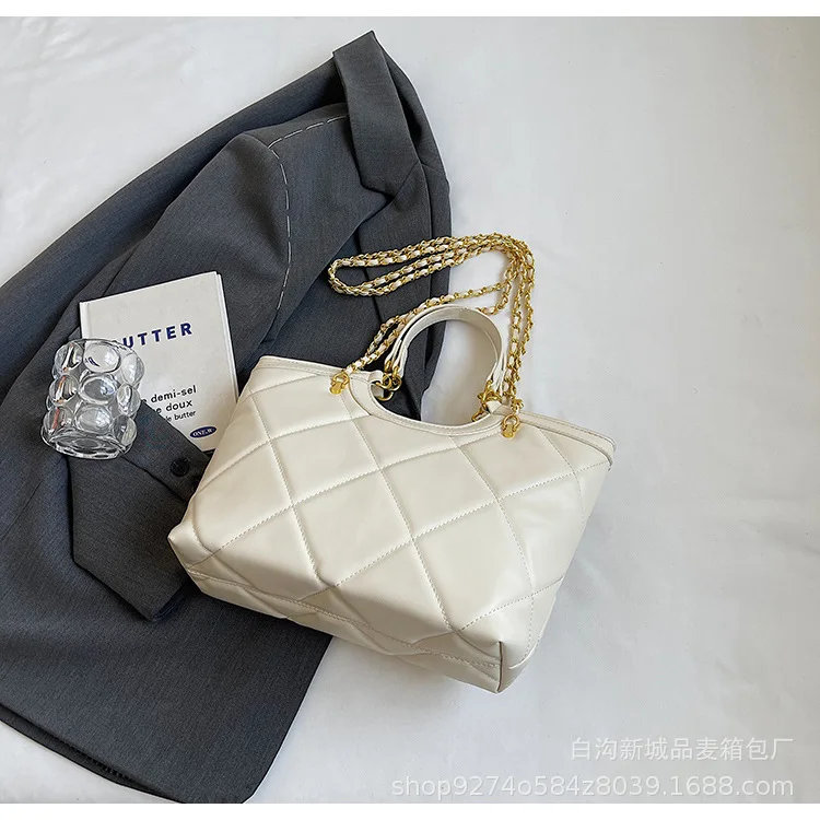 

Роскошная женская элегантная большая сумка класса 2025 года — высококачественный ремешок-цепочка, модная ручная работа — дизайн через плечо