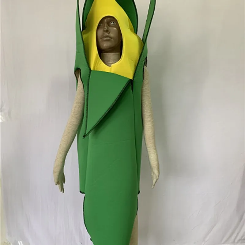 Costume de Cosplay sur le thème du maïs pour adultes, tenue de spectacle sur scène amusante, Costume ethnique pour femmes