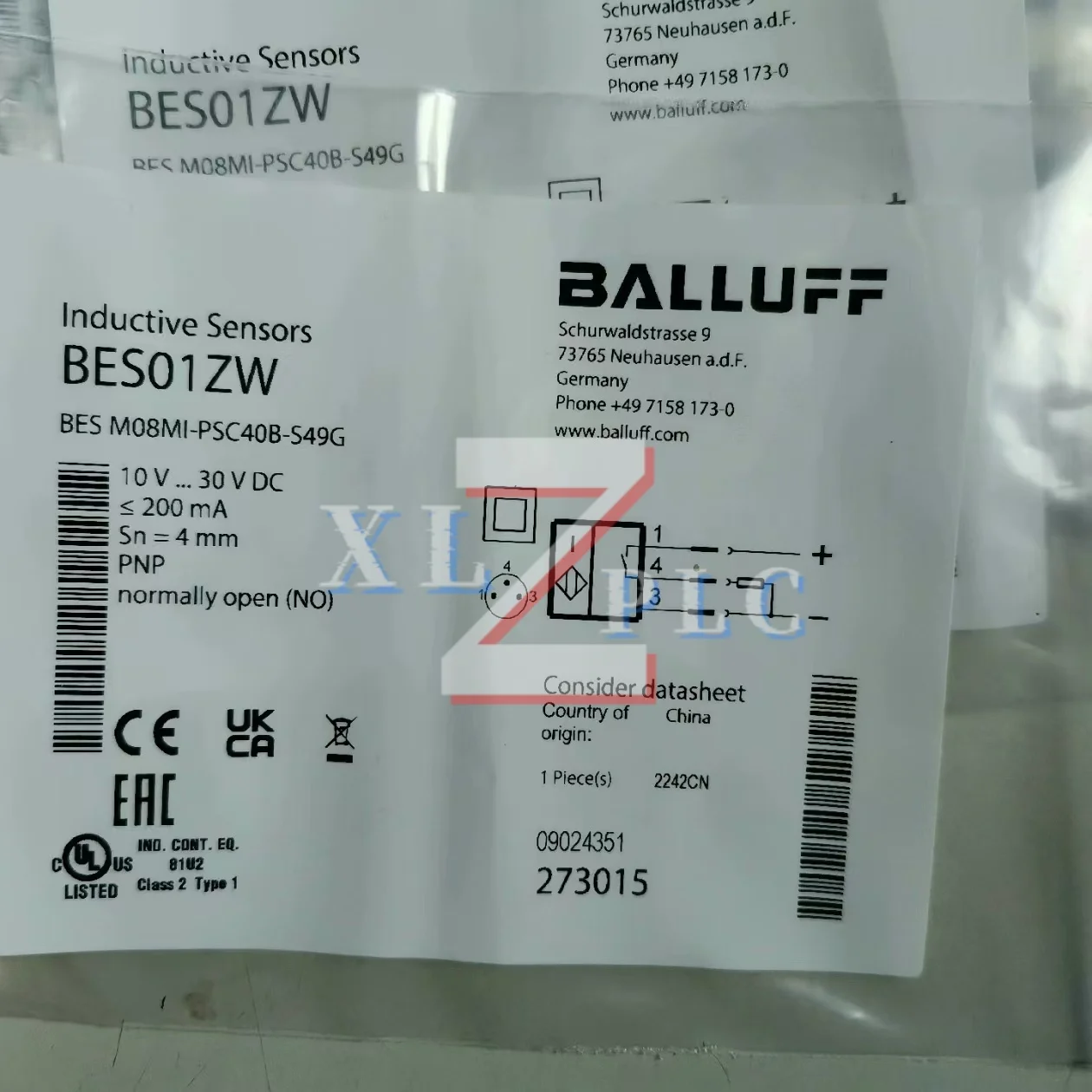 誘導センサー 新品オリジナル BES M08MI-PSC40B-S49G