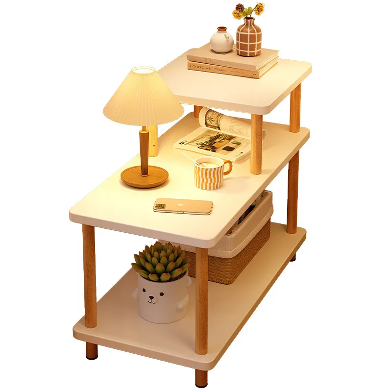 

bedside table narrow side household simple small shelf living room small coffee table sofa bedroom