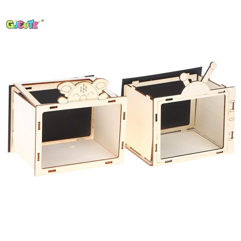 DIY Wooden Holographic Cinema 3D Video Projector Phone Hologram Bracket Science Educational Building Toy For Kids Toddler view 6