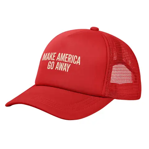 Make America Go Away MAGA Foam Trucker Hats Men Women Summer Outdoor Mesh Baseball Cap Fashion Sun Hat Adjustbale
