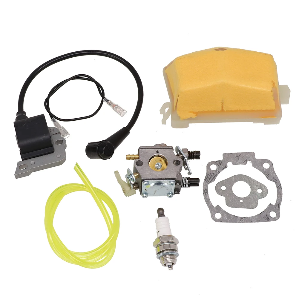 

Carburetor Kit For Husqvarna 50 51 55 61 254 257 261 262 266 268 272 Chainsaw Air Filter Ignition coil Spark Plug Set Power Tool