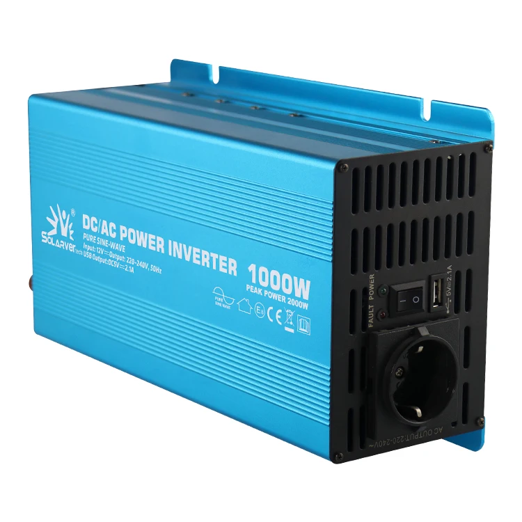 Pure Sine Wave Inverter DC 12v/24v To AC 110V/220V 1000W Voltage Transformer Power Converter Solar Inverter