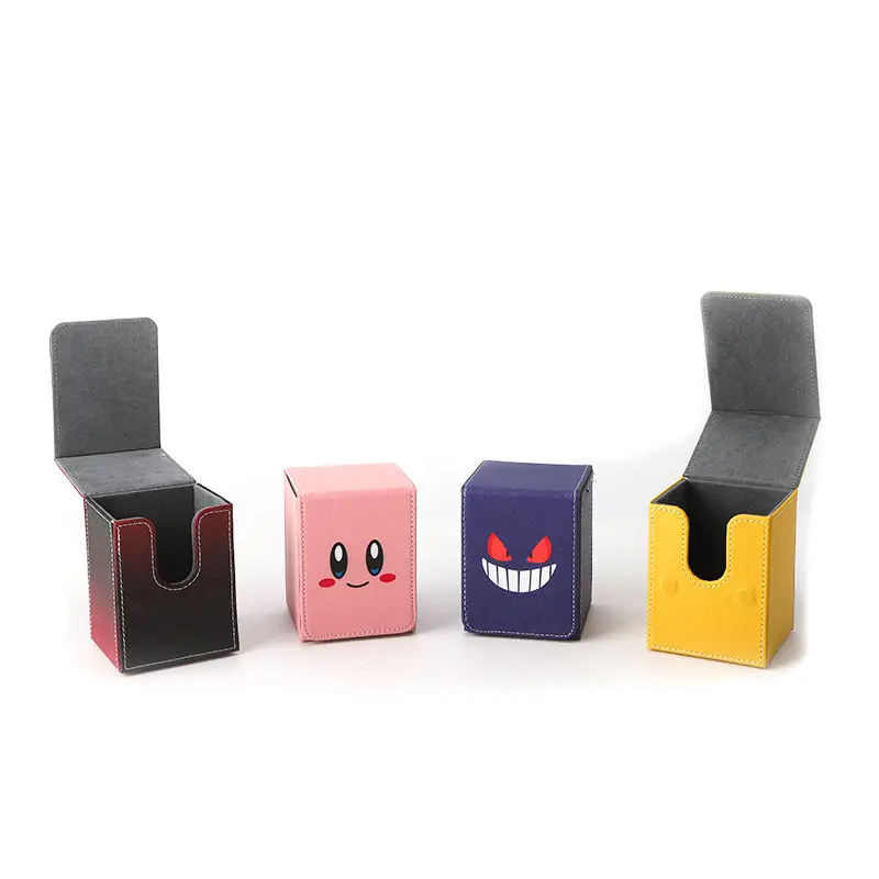 DIY Pokemon Card Storage Box Anime Pikachu Charmander Card Box Bulbasaur Card Case High-Capacity Eevee Card Cage Christmas Gift