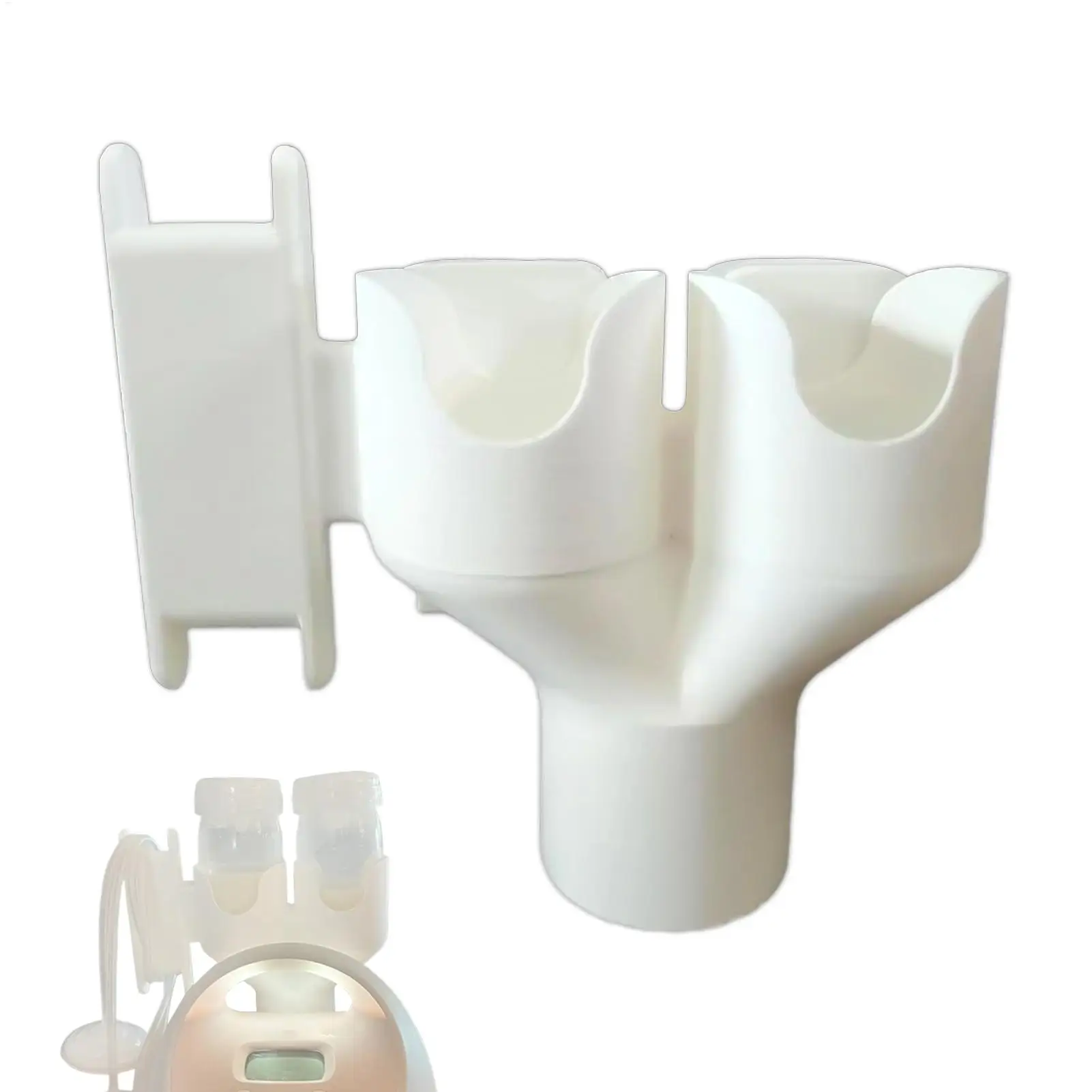 

Hose Organizer for Breast Pump Double Bottle Organizer with Hose Wrap Arm Portable Stand for Mother Desks Nighttime Home