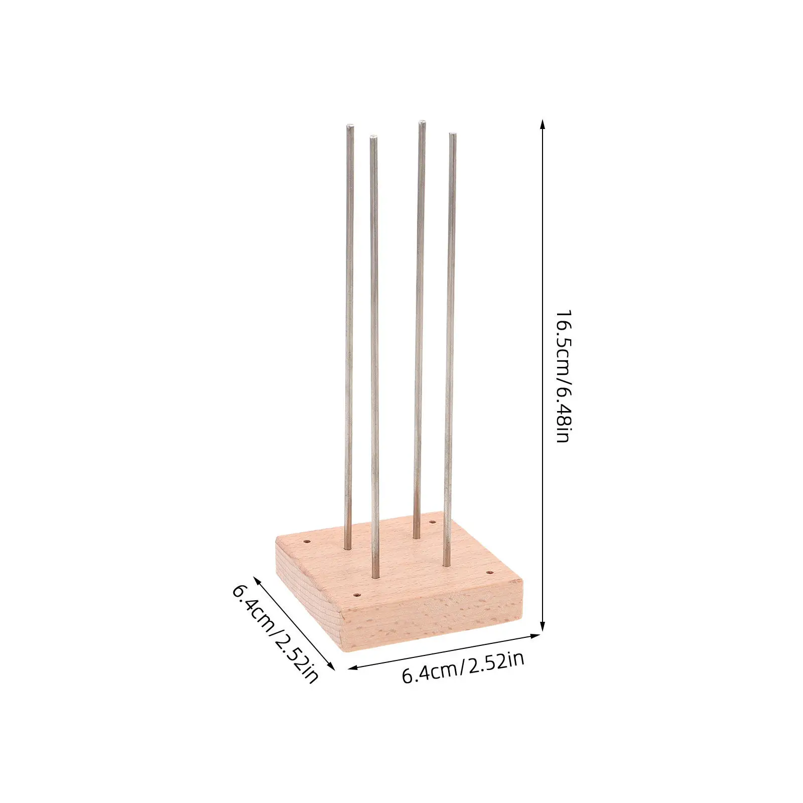 Sturdy Wood and Metal Paracord Ball Knot Jig Compact Desktop Weaving Board for DIY Paracord Kit Tool Macrame Knotting Craft and view 2