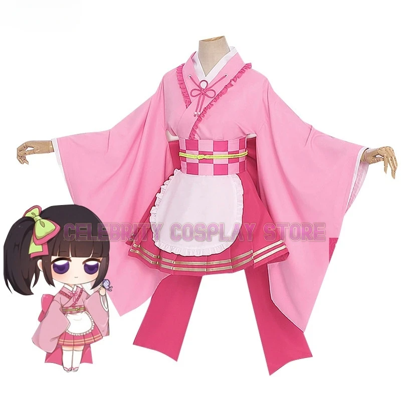 Anime Cosplay Costume Maid Uniforms Kanroji Mitsuri Kibutsuji Kimono Blade Kochou Shinobu Kamado Nezuko Cosplay Dress