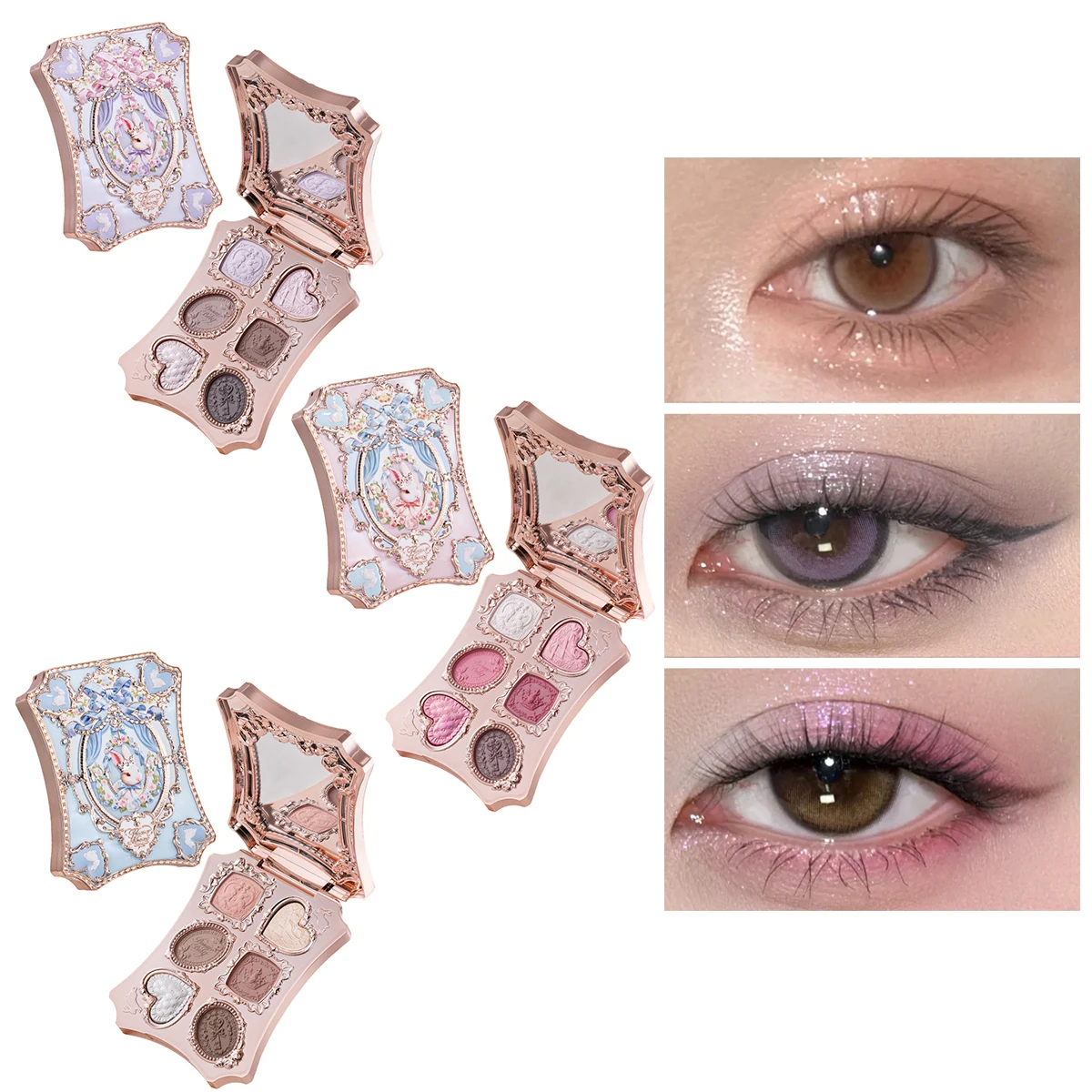 Flower Knows Bunny Garden Eyeshadow Palette 6-Color