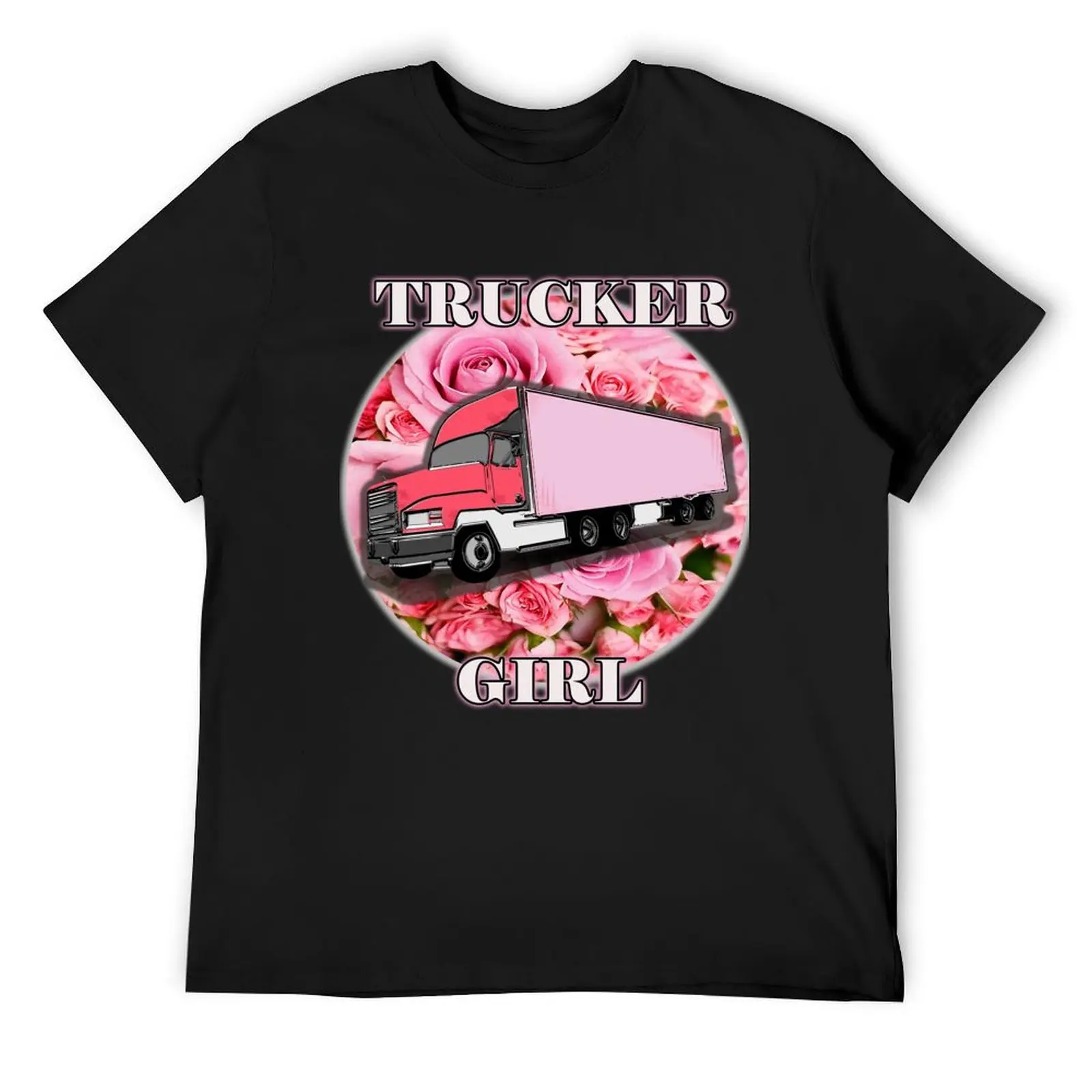 

ROSES TRUCKER GIRL T-Shirt shirts graphic tees quick drying shirts graphic tee men