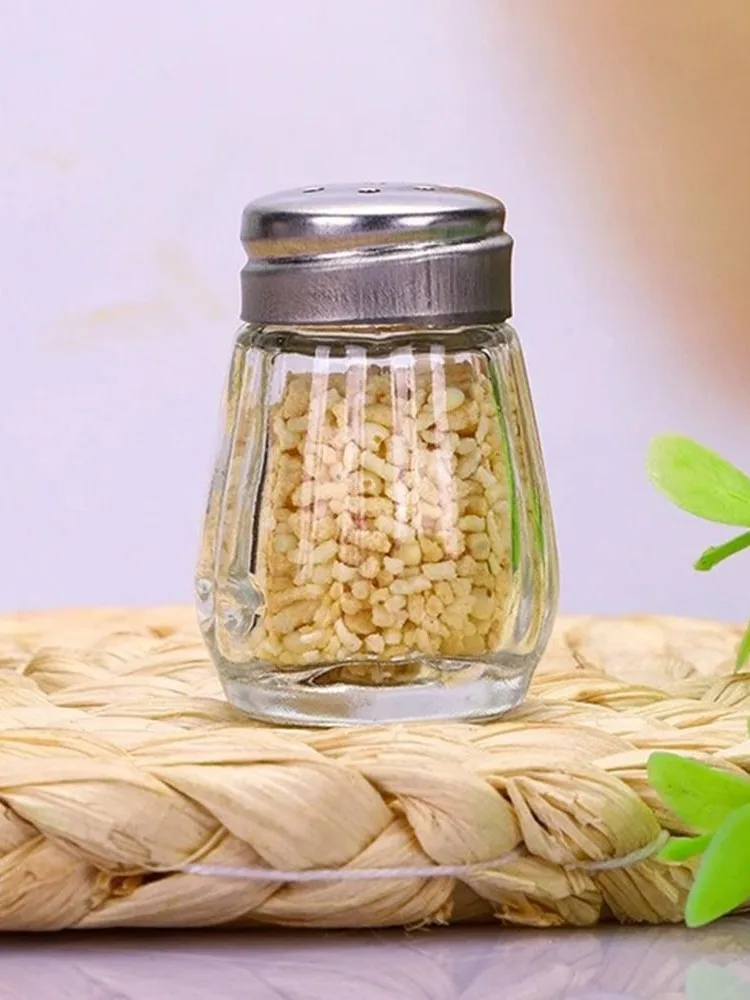 Bouteille d'assaisonnement en verre transparent avec couvercle, mini pot de sel, récipient de stockage, outil de cuisine, stockage de barbecue, neuf, 10 ml, 15ml