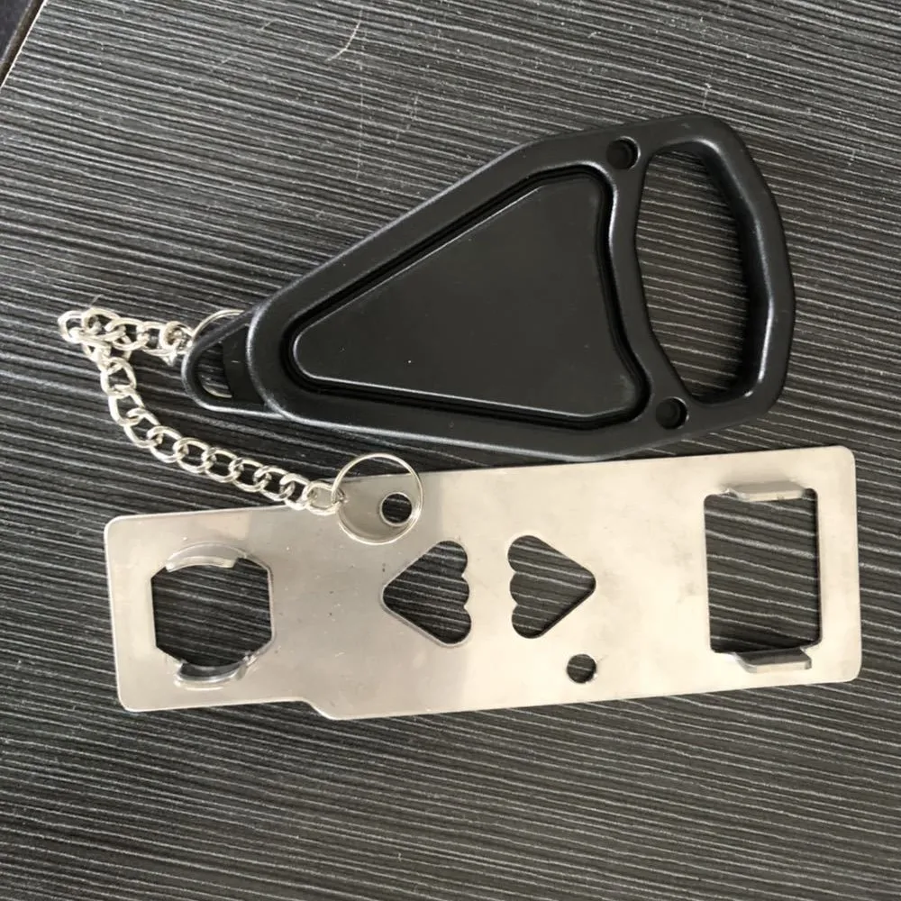Portable Security Door Lock Latch, No‑Drill Removable Travel Door Safety Lock, Anti‑Theft Manual Add‑Security Door Lock Devices