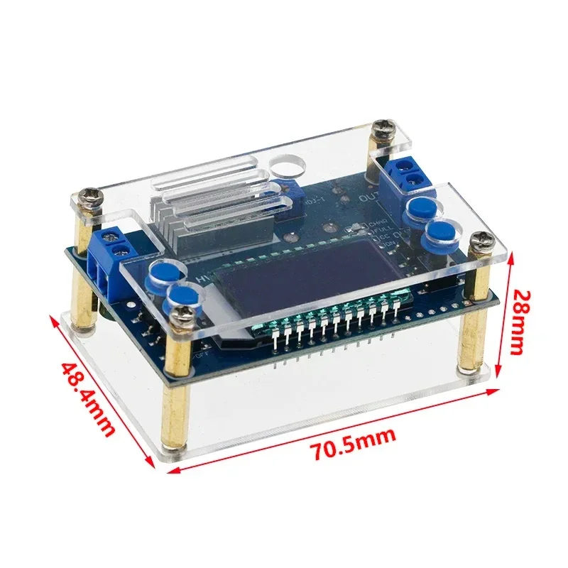 CC CV DC 6.5-36V to 1.2-32V 5A 75W Step Down Buck Converter Power Supply Module Voltage Regulator Transformer with Case Heatsink